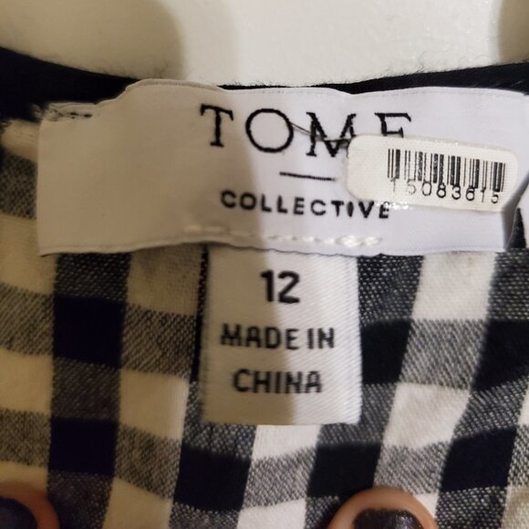 TOME Collective- Gingham Ruffle Hem Dress - Picture 6 of 10